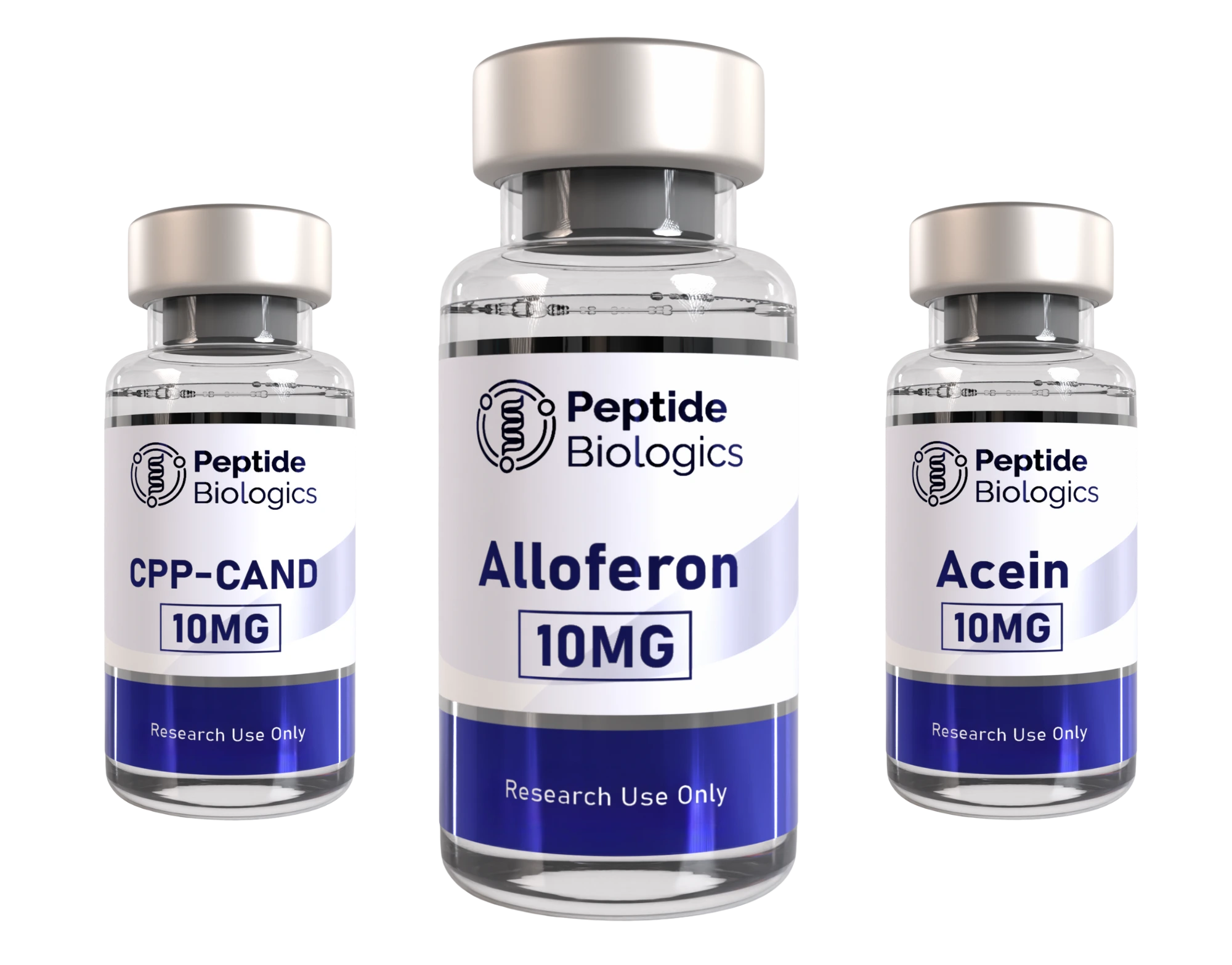Premium research peptides — vials